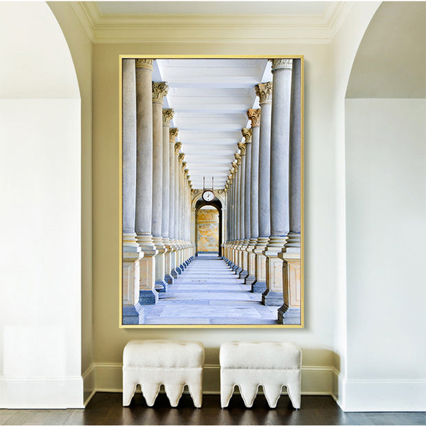 Black And White Modern Architecture Landscape Poster - ArchCanvas Haven