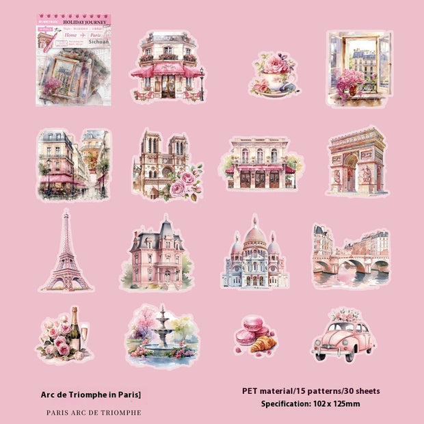 Holiday Journey Series Architecture Journal Stickers - ArchCanvas Haven