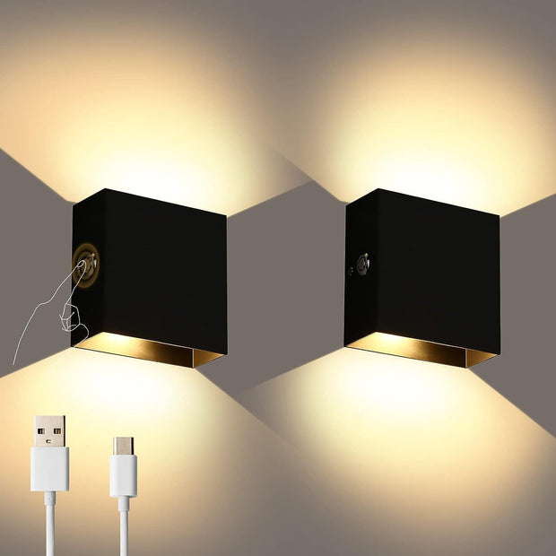 Wiring Free Rechargeable Wall Lamp USB Rechargeable Wall Lamp - ArchCanvas Haven