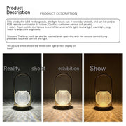 Metal Portable Ambience Light Bedroom Bedside Lamp Home Decor - ArchCanvas Haven