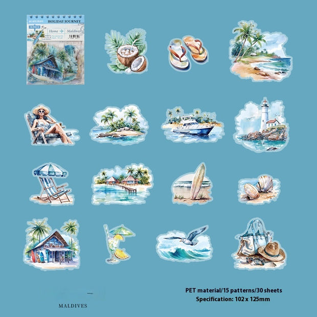 Holiday Journey Series Architecture Journal Stickers - ArchCanvas Haven