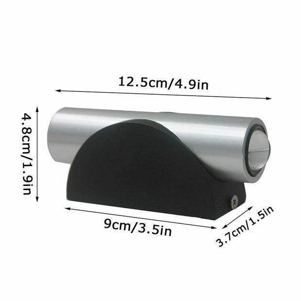 LED Aluminum Frame Wall Lamp 85-265V Wide Pressure Indoor Short Straight Stair Corridor Living Room And Bedside Decorative Lamp - ArchCanvas Haven