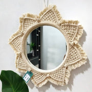 Hand-tapestered makeup mirror - ArchCanvas Haven