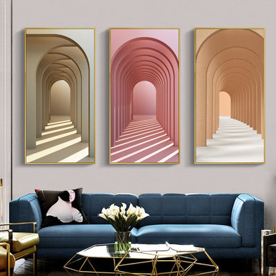 Landscape Architecture Painting Of Roman Corridor - ArchCanvas Haven