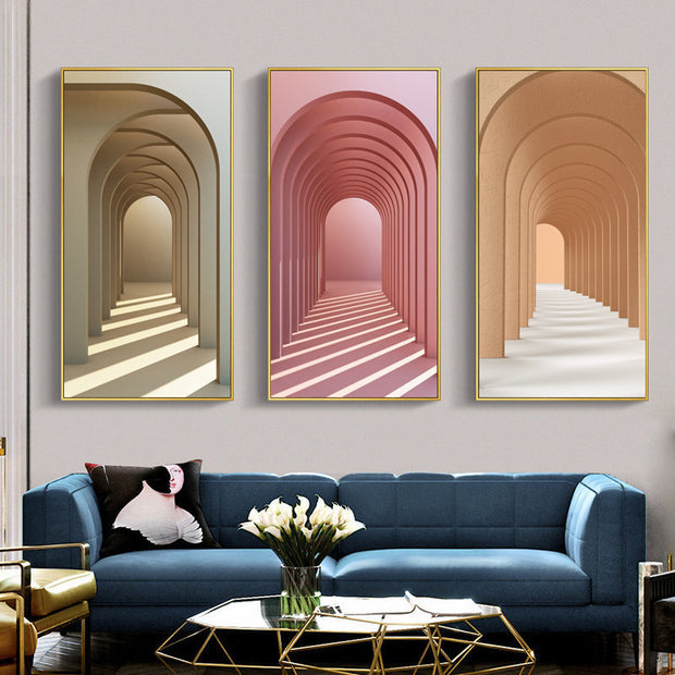 Landscape Architecture Painting Of Roman Corridor - ArchCanvas Haven