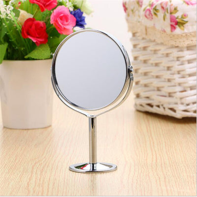 Metal Small Mirror, Desktop Mirror, Double-sided Makeup Mirror - ArchCanvas Haven