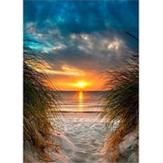 Sunset Seascape Living Room Decorative Painting Full Drill - ArchCanvas Haven