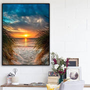 Sunset Seascape Living Room Decorative Painting Full Drill - ArchCanvas Haven