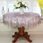 Tablecloth Chair Cover Lace Oval Round Tea Table Cloth Tablecloth - ArchCanvas Haven