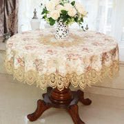 Tablecloth Chair Cover Lace Oval Round Tea Table Cloth Tablecloth - ArchCanvas Haven
