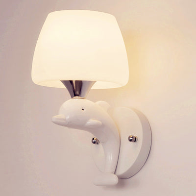 Dolphin Wall Lamp Bedroom Bedside Lamp - ArchCanvas Haven