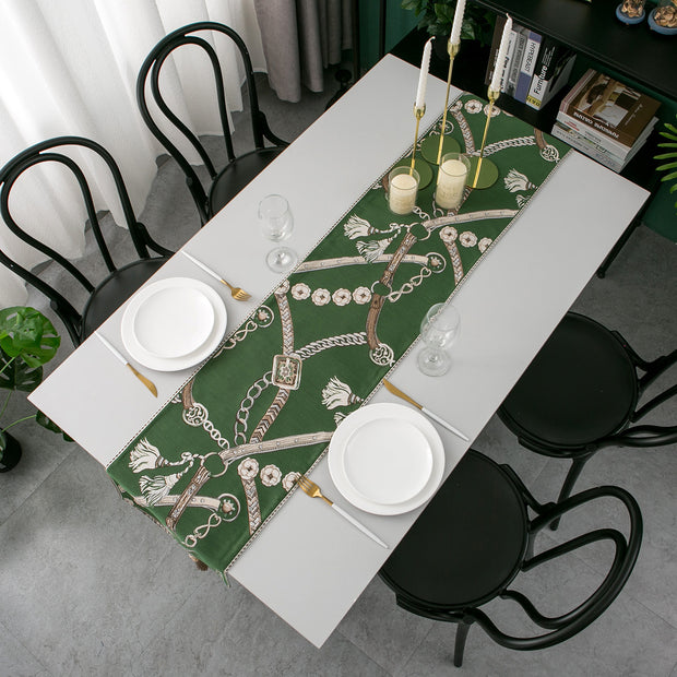 Model Room Table Flag Modern Simple Jacquard Table Cloth Several Bed Flags Can Be Customized - ArchCanvas Haven