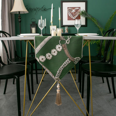 Model Room Table Flag Modern Simple Jacquard Table Cloth Several Bed Flags Can Be Customized - ArchCanvas Haven