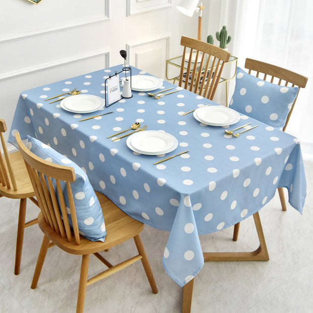 Polka Dot Waterproof Coffee Table Table Cloth - ArchCanvas Haven