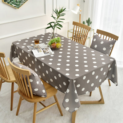 Polka Dot Waterproof Coffee Table Table Cloth - ArchCanvas Haven