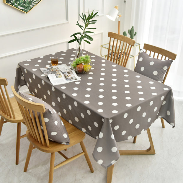 Polka Dot Waterproof Coffee Table Table Cloth - ArchCanvas Haven