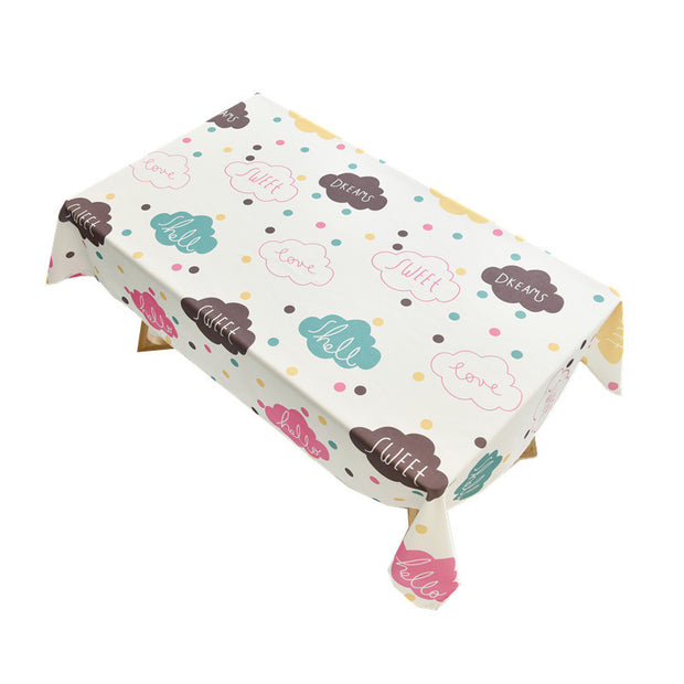Polka Dot Waterproof Coffee Table Table Cloth - ArchCanvas Haven