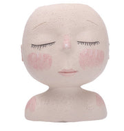 Girls Face Head Flower Planter Succulent Plant Flower Container Pot Flowerpot Garden Decor Nordic Tabletop Ornament - ArchCanvas Haven