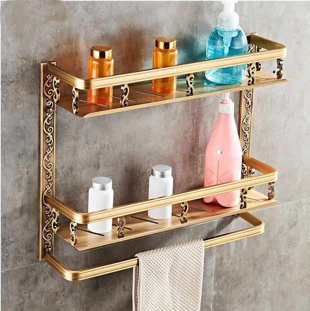 European style bathroom shelf double bathroom - ArchCanvas Haven