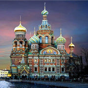European architecture castle diamond painting - ArchCanvas Haven