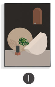 Morandi Nordic architecture decorative painting - ArchCanvas Haven