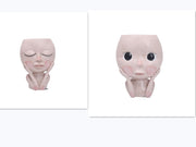 Girls Face Head Flower Planter Succulent Plant Flower Container Pot Flowerpot Garden Decor Nordic Tabletop Ornament - ArchCanvas Haven