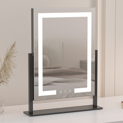 Desktop LED Light Makeup Mirror - ArchCanvas Haven