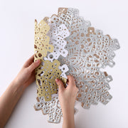 New Snowflakes PVC Hollow Anti-scalding Insulation Pad Table Bowl Mats Home Christmas Decor Heat Resistant Placemat Dining Table - ArchCanvas Haven