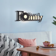 Led English Letter Wall Lamp Background Wall Creative - ArchCanvas Haven