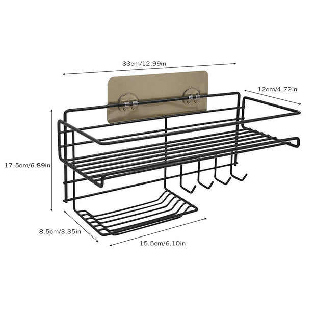 Punch-free Bathroom And Bathroom Storage Rack - ArchCanvas Haven