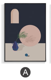 Morandi Nordic architecture decorative painting - ArchCanvas Haven