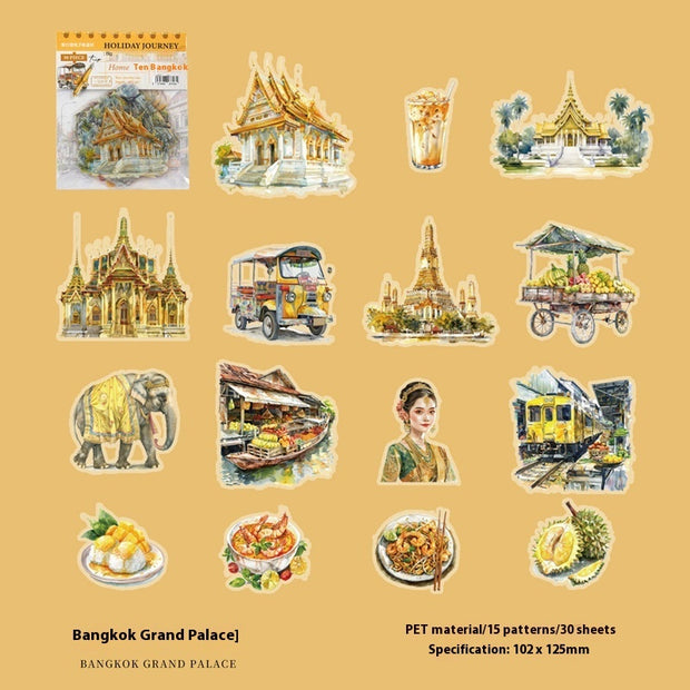 Holiday Journey Series Architecture Journal Stickers - ArchCanvas Haven