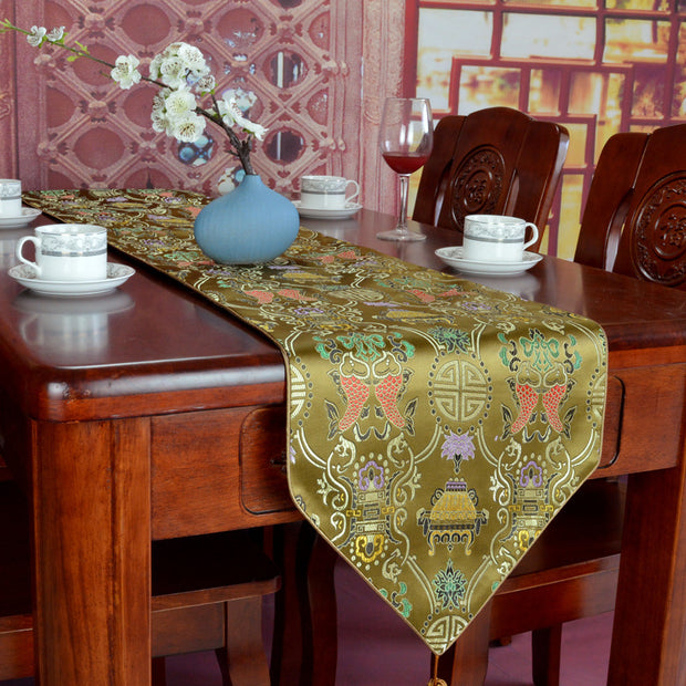 Modern Chinese Zen Tea Flag Dining Table Decorative Cloth - ArchCanvas Haven