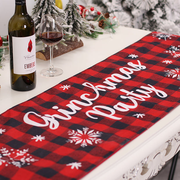 Christmas Table Runner Restaurant And Tea Table Table Decorations - ArchCanvas Haven