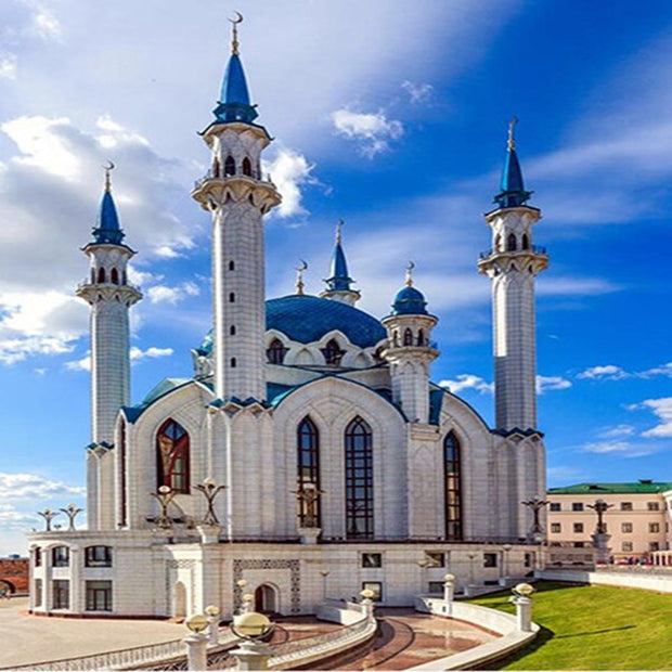 European architecture castle diamond painting - ArchCanvas Haven