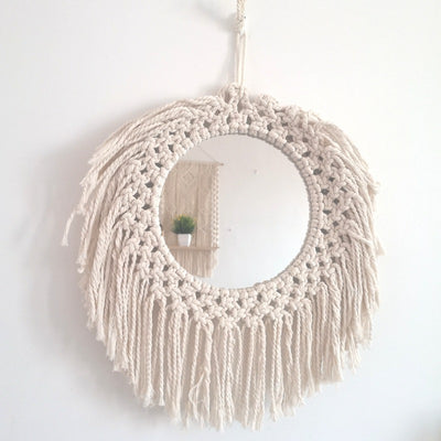Hand-tapestered makeup mirror - ArchCanvas Haven