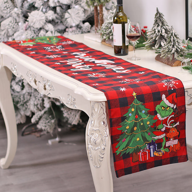 Christmas Table Runner Restaurant And Tea Table Table Decorations - ArchCanvas Haven