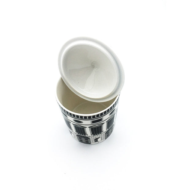 Classical art architecture storage cups and saucers - ArchCanvas Haven