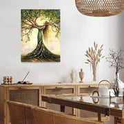 Room Decor 1pc Tree Of Life Canvas Art Print, Wooden Framed Nature-Inspired Wall Decor For Living Room, Bedroom, Office, Cafe - Unique Gift Idea, Creative Home Decoration--Selling On Temu Is Prohibite - ArchCanvas Haven