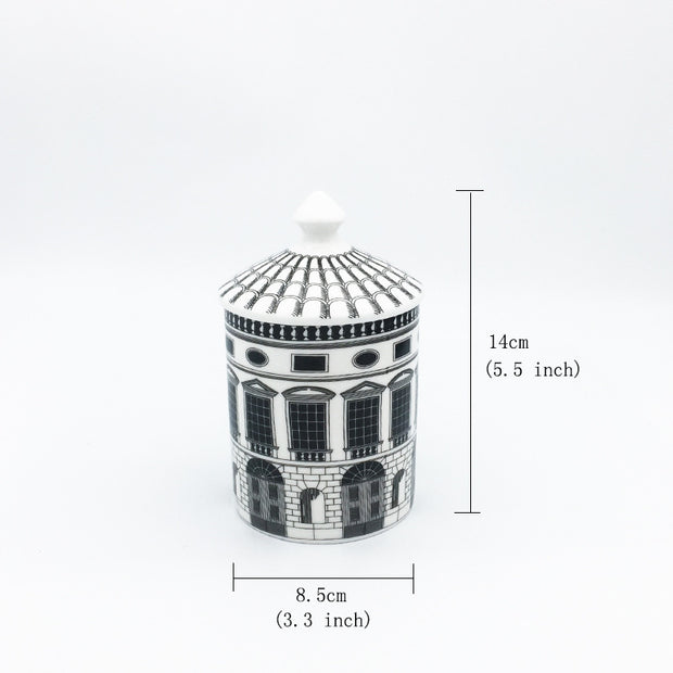 Classical art architecture storage cups and saucers - ArchCanvas Haven