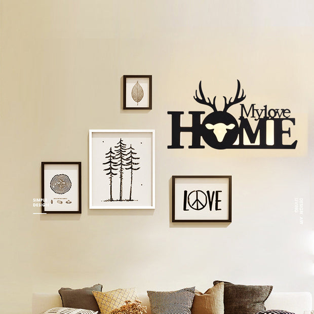 Led English Letter Wall Lamp Background Wall Creative - ArchCanvas Haven