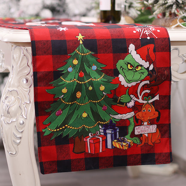 Christmas Table Runner Restaurant And Tea Table Table Decorations - ArchCanvas Haven