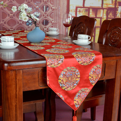 Modern Chinese Zen Tea Flag Dining Table Decorative Cloth - ArchCanvas Haven