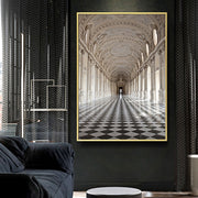 Black And White Modern Architecture Landscape Poster - ArchCanvas Haven