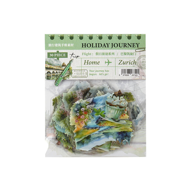 Holiday Journey Series Architecture Journal Stickers - ArchCanvas Haven