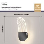 Bedside Creative TV Background Wall Cozy Bedroom Wall Lamp - ArchCanvas Haven