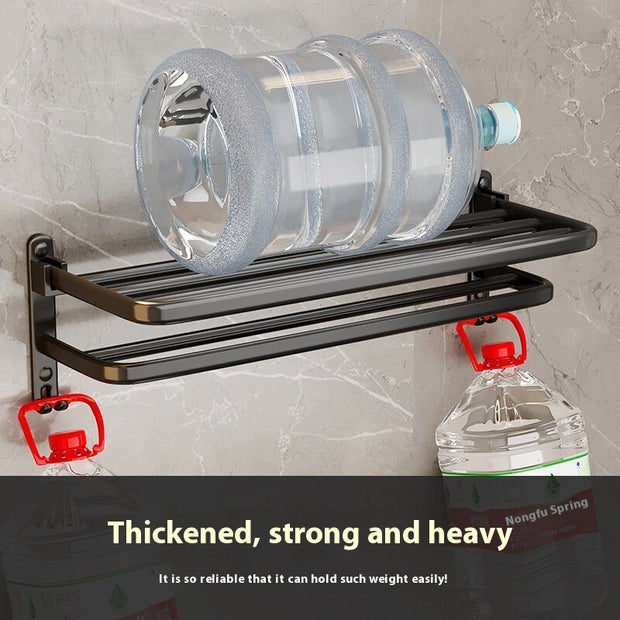 Towel Rack Black Bathroom Rack Bathroom Pendant - ArchCanvas Haven