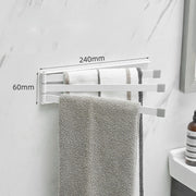 Nordic Bathroom Non-perforated Towel Rack Bathroom - ArchCanvas Haven