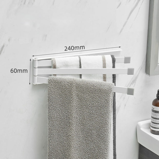 Nordic Bathroom Non-perforated Towel Rack Bathroom - ArchCanvas Haven