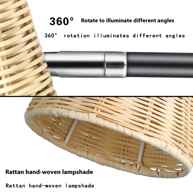 Rattan Wall Lamp Bedside Wall Lamp Mirror Front Lamp Rattan Wall Lamp - ArchCanvas Haven